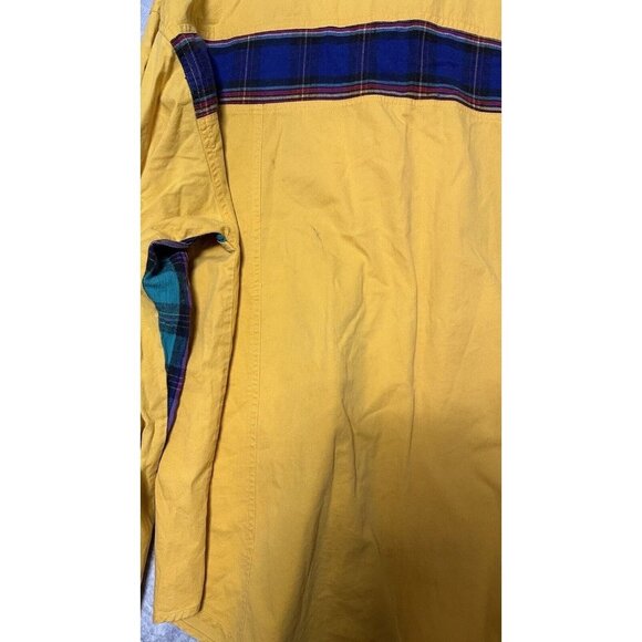 It’s Your Brand Yellow Cotton Vtg‎ Button Up Long Sleeve Western Shirt XL - Picture 4 of 12